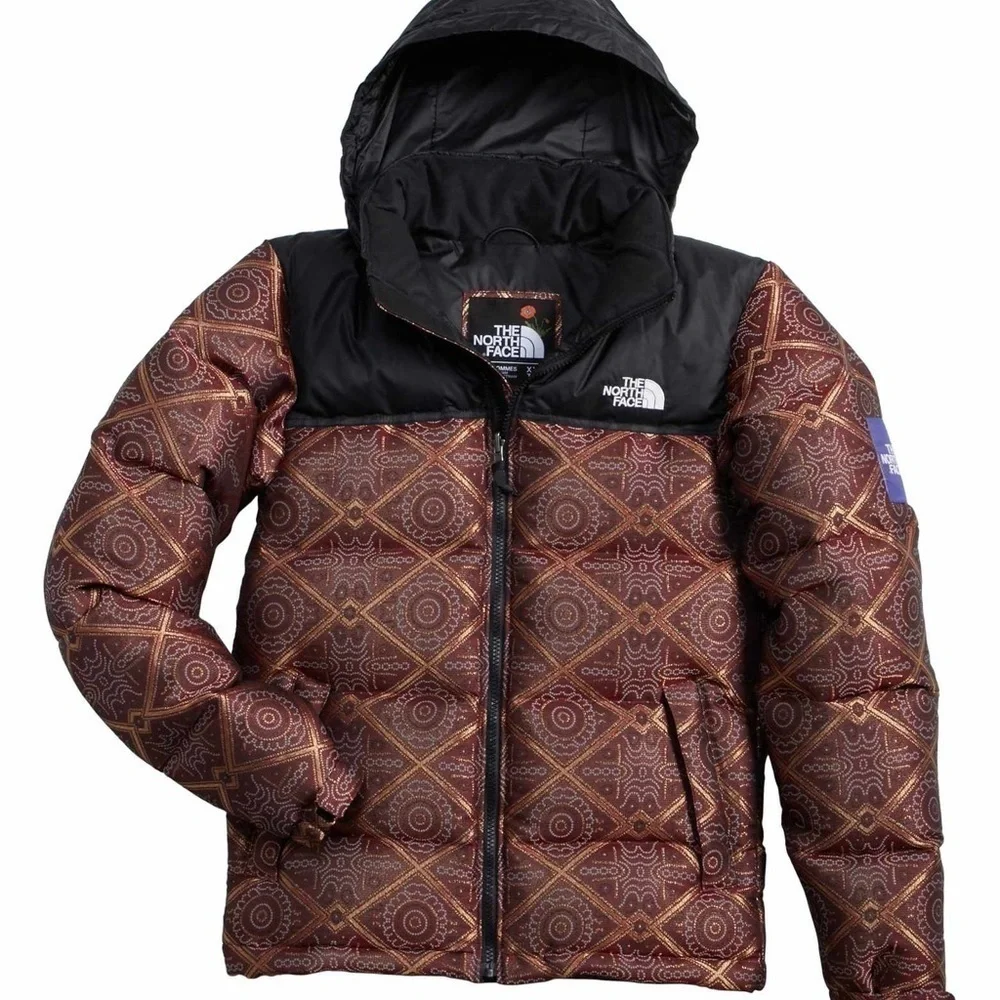 The North Face Nuptse 700 Fill Power Down Puffer Shimmering metallic jacquard